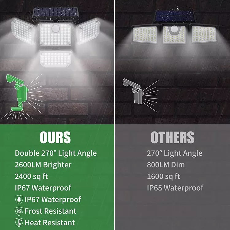 4 Head Solar Light with Remote