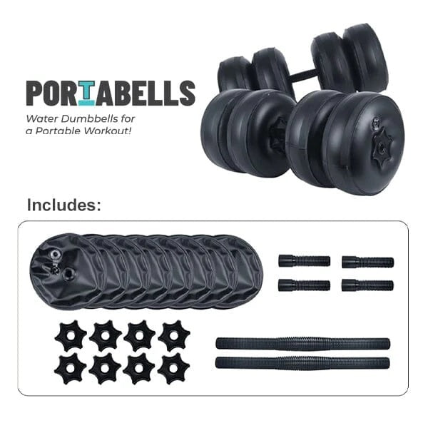 Water Dumbbells (Max. 45lbs) for Home Gym/Travel