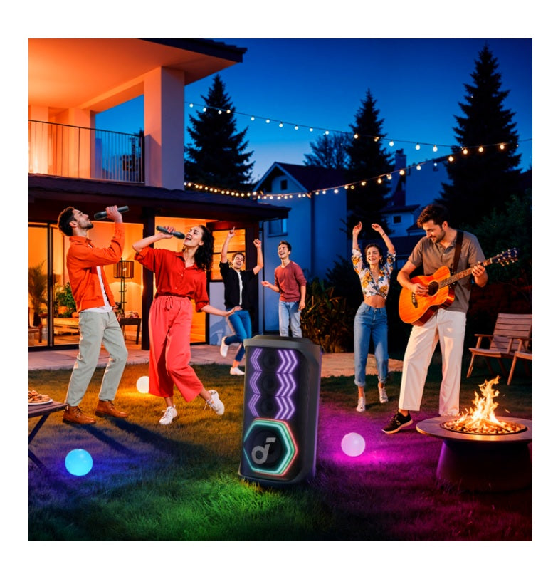 (Used) Soundcore Rave 3 Bluetooth Speaker with Dual Wireless Microphones