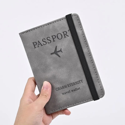 PU Leather Travel Wallet for Passport/Cards