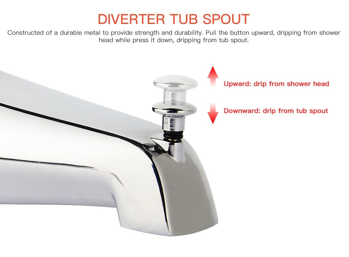Bathroom Wall Mounted Rainfall Shower Faucet Set, With Pressure Balance Valve