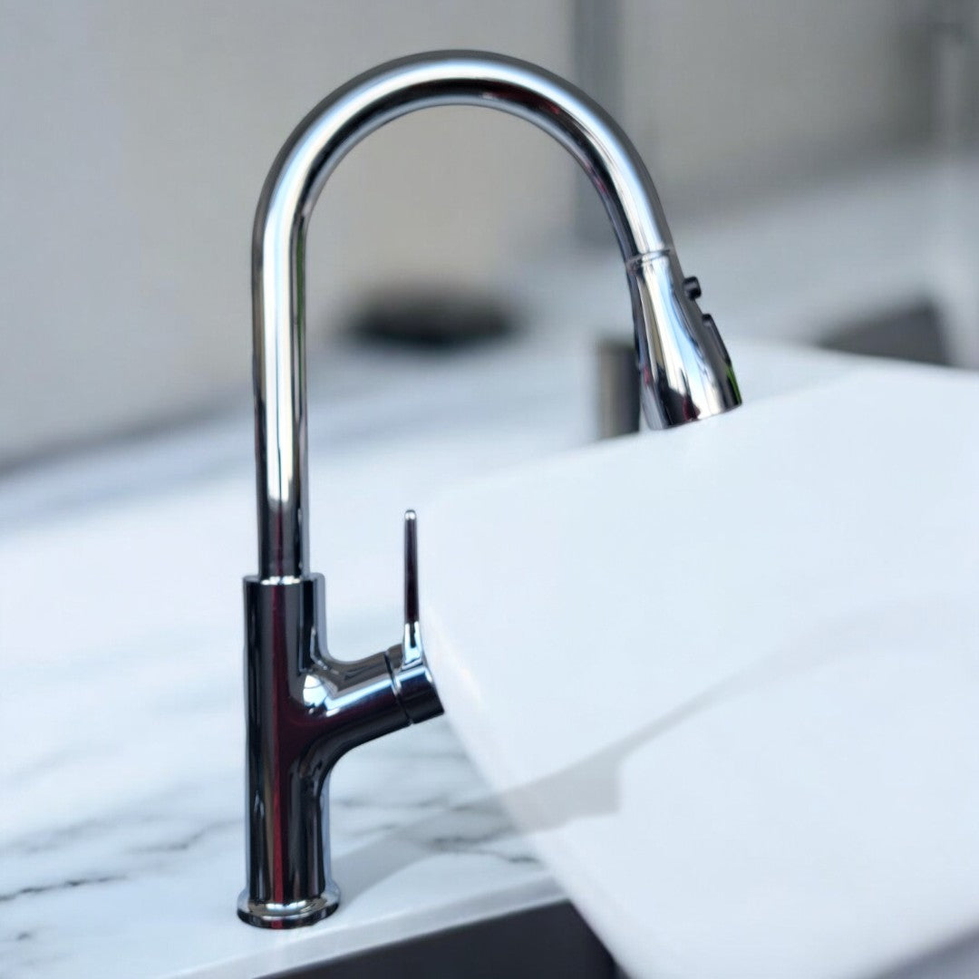 Nysha Pull Out Kitchen Faucet, Model M7